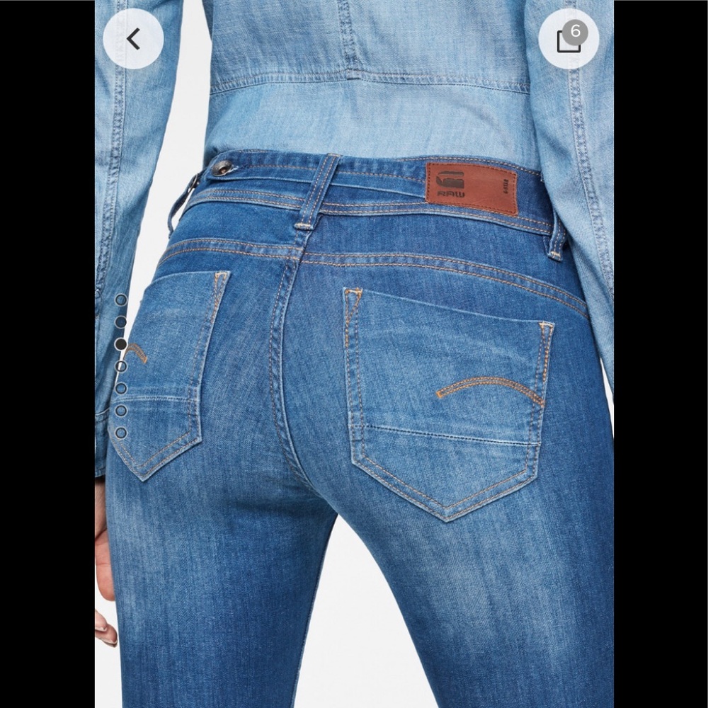 G-Star MIDGE SADDLE MID STRAIGHT LEG Women’s blue jeans sz 26 / length 32